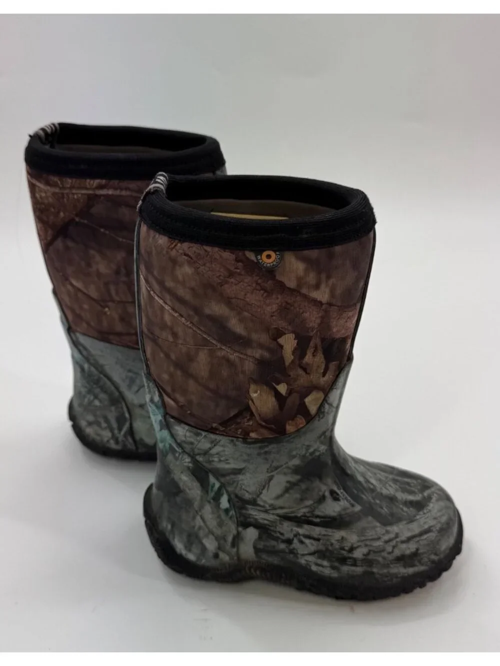 Bogs Kids Classic High Waterproof Insulated Boots Mossy Oak Camo Size 11